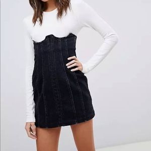 Black corset dress